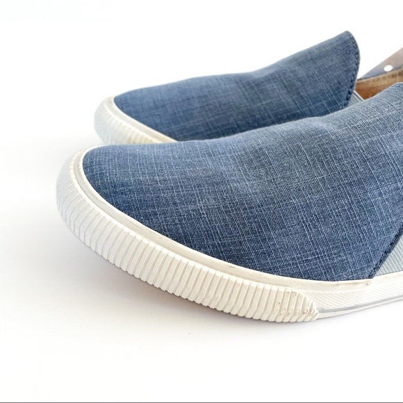 Roxy Women's Boat Shoes Slip On Blue Chambray Brayden Flats Surfer Beach Size 10 - Picture 6 of 16